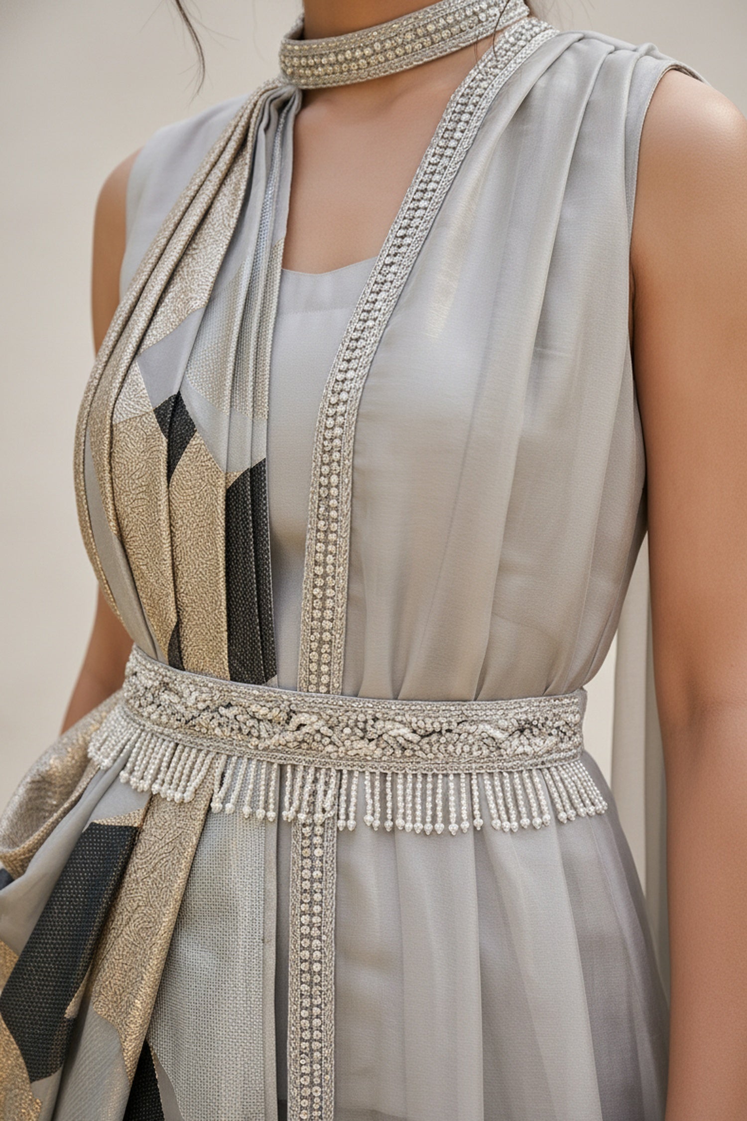 Women's Signature Sash Drape Long Gown Dress - Freyaa USA & Canada