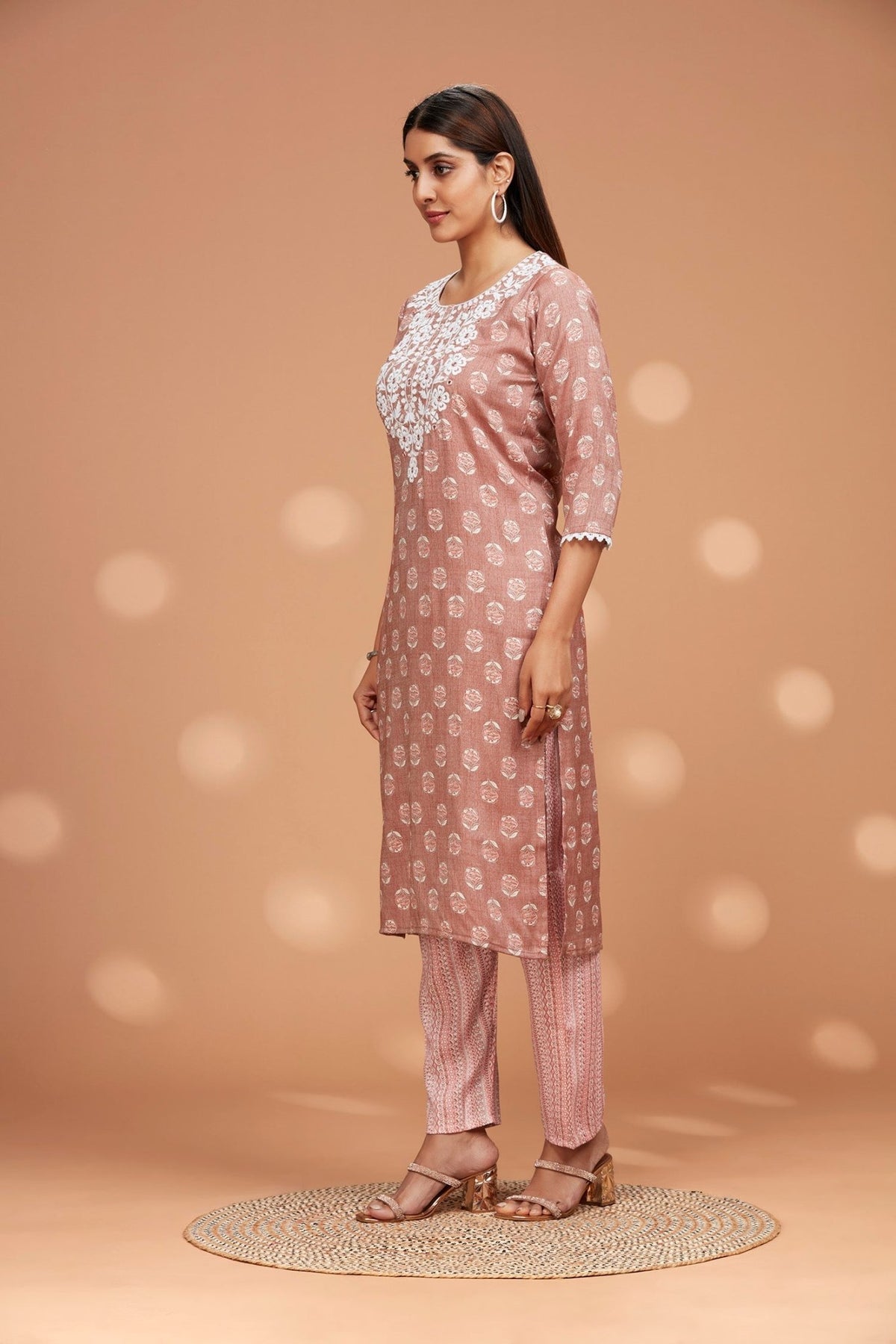 Rayon Two-piece Kurta Set - Freyaa USA & Canada