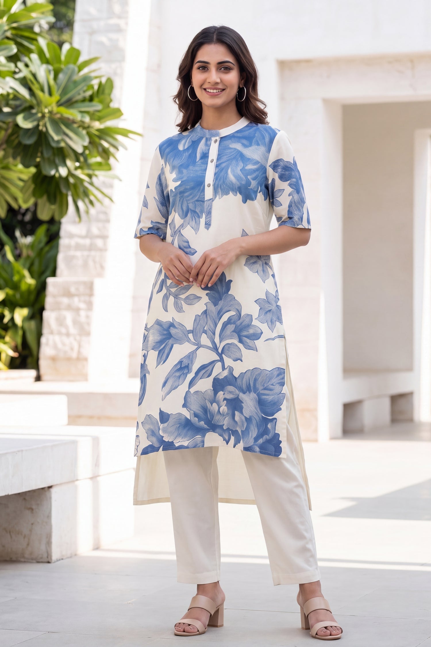 Blue Bloom Floral CordSet