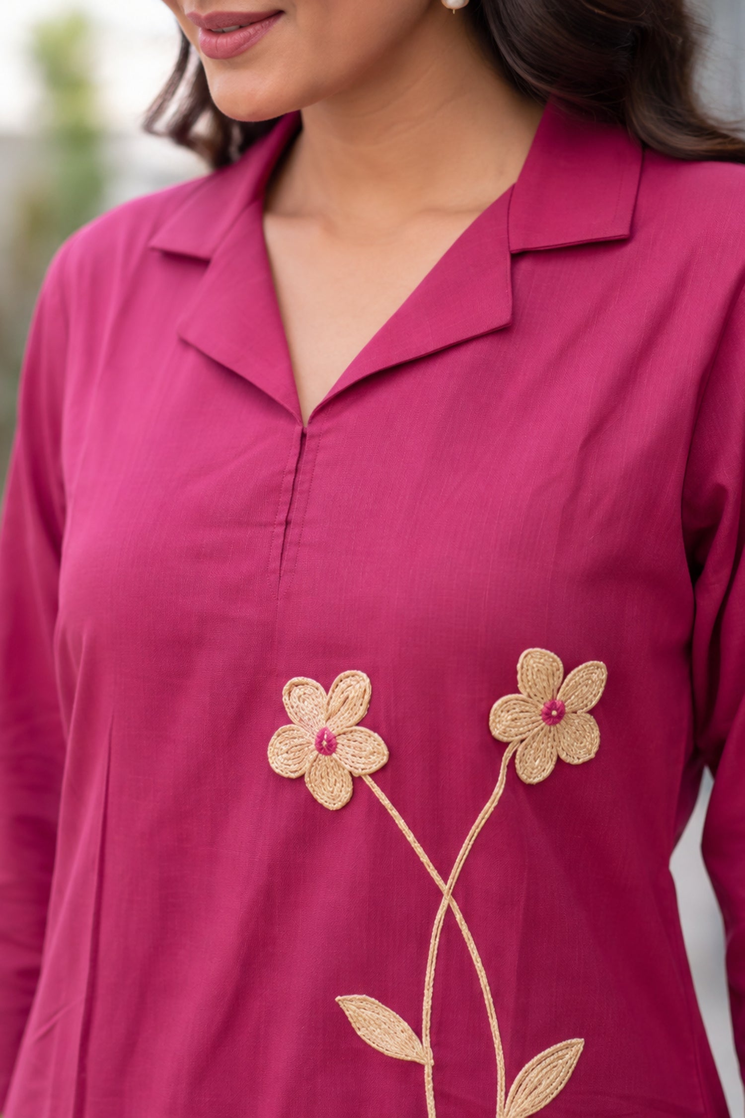 Berry Bloom Embroidered CordSet
