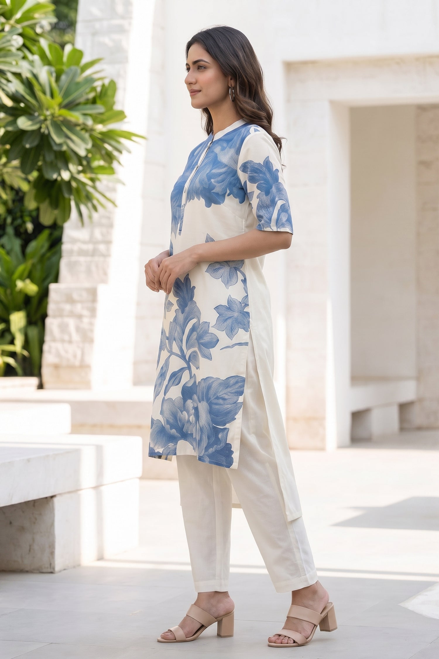 Blue Bloom Floral CordSet