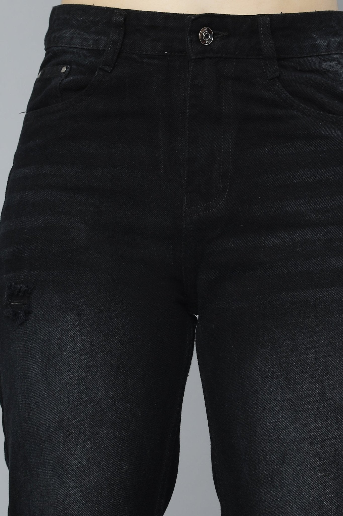 Ripped Rebel Black Jeans - Freyaa USA & Canada