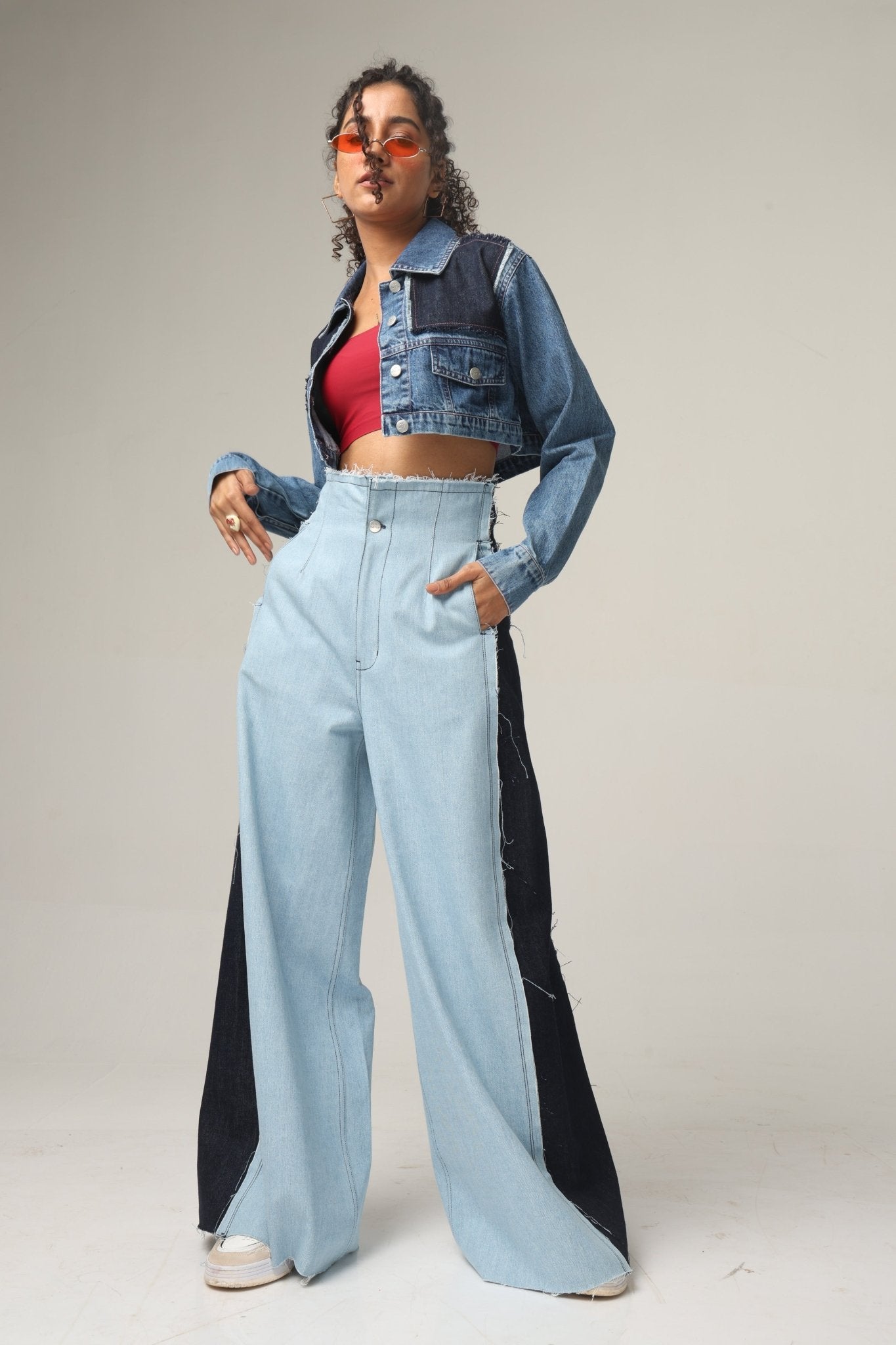Urban Flare Wide Jeans - Freyaa USA & Canada