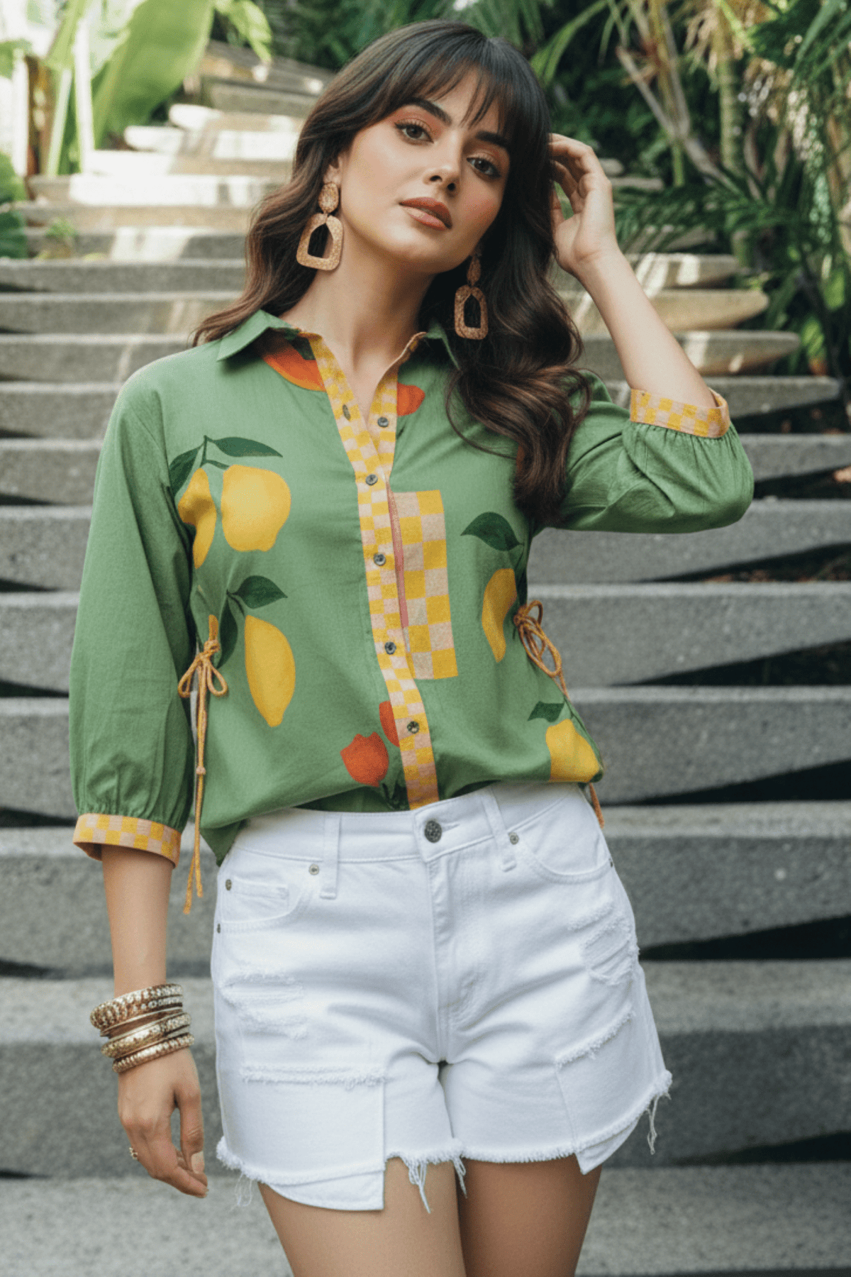 Plaid Shirt in Fruity Prints: Regular Fit - Freyaa USA & Canada