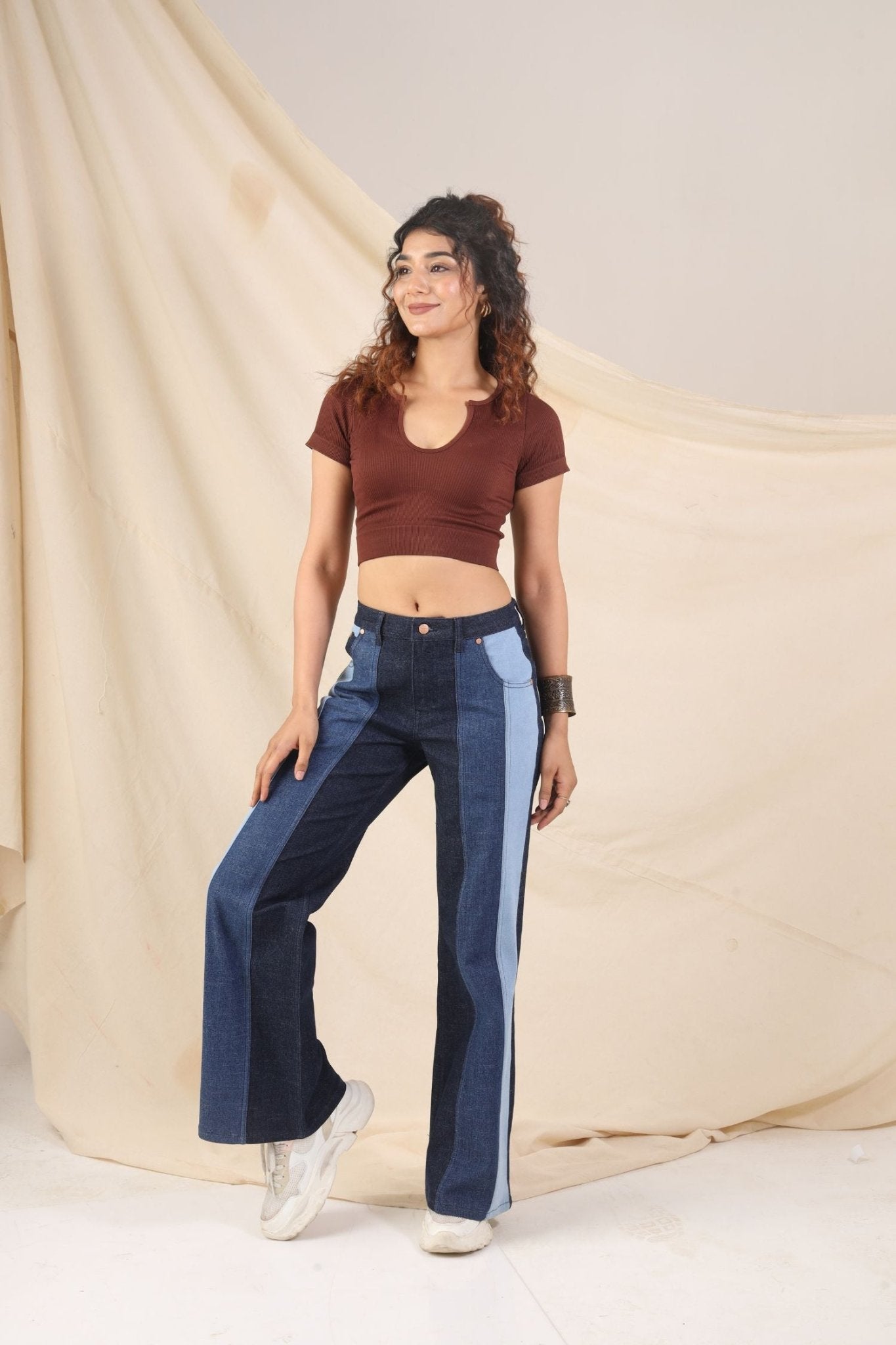 Relaxed Fit Wide Leg Denim - Freyaa USA & Canada