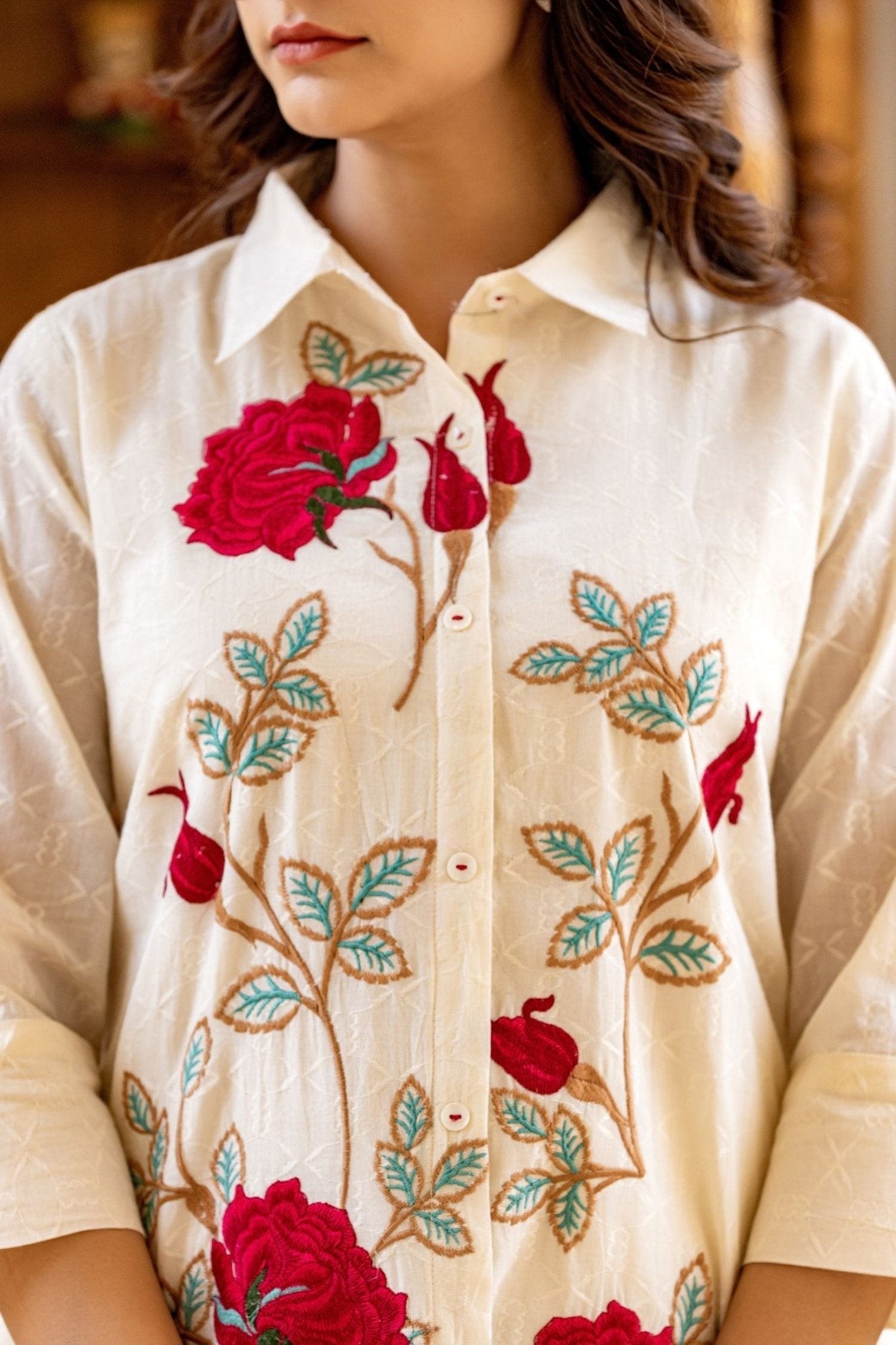 Floral Front Charm Co-ord Set - Freyaa USA & Canada
