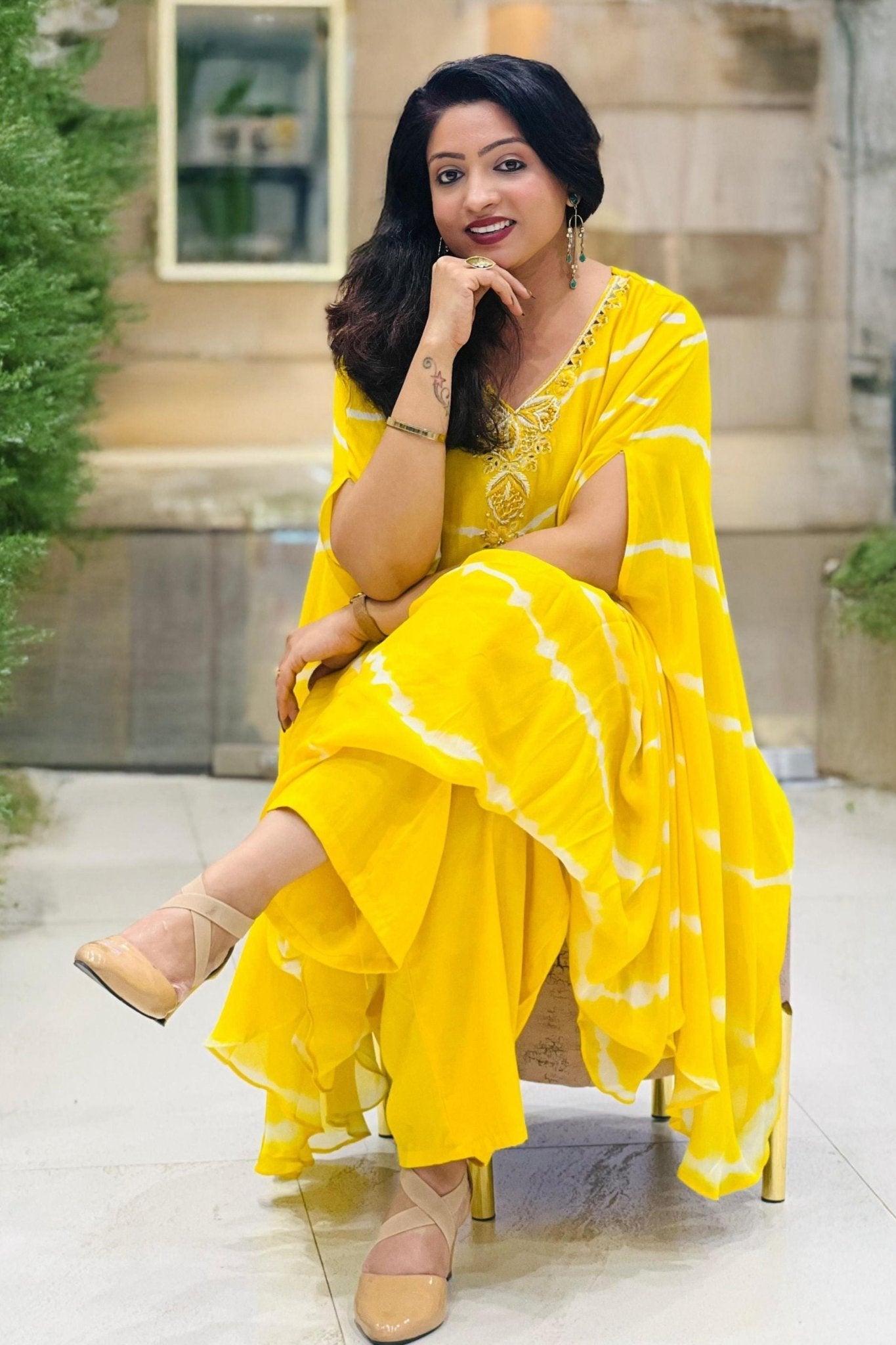 Yellow Allure Cord Set - Freyaa USA & Canada