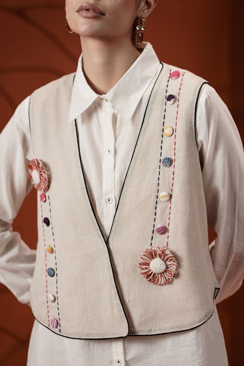 Jute Cotton Embroidery Cord Set - Freyaa USA & Canada