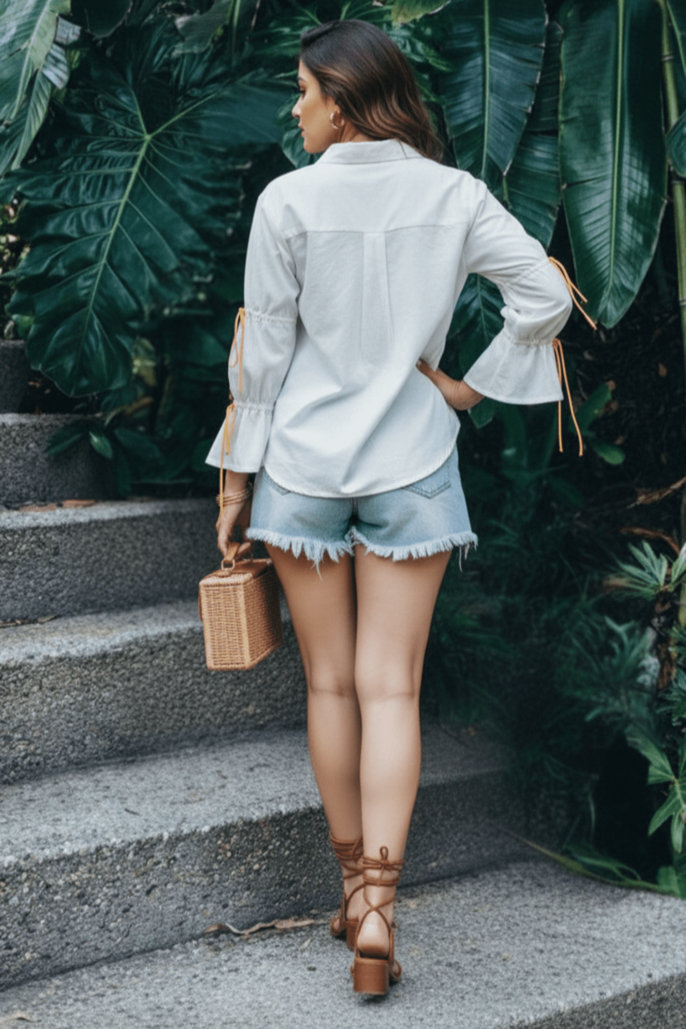 Relaxed Fit Printed Cotton White Shirt - Freyaa USA & Canada