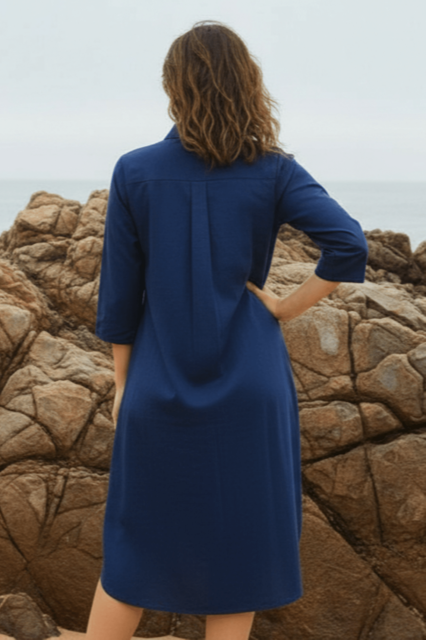 Relaxed Fit Kathakali Print Shirt Dress - Freyaa USA & Canada