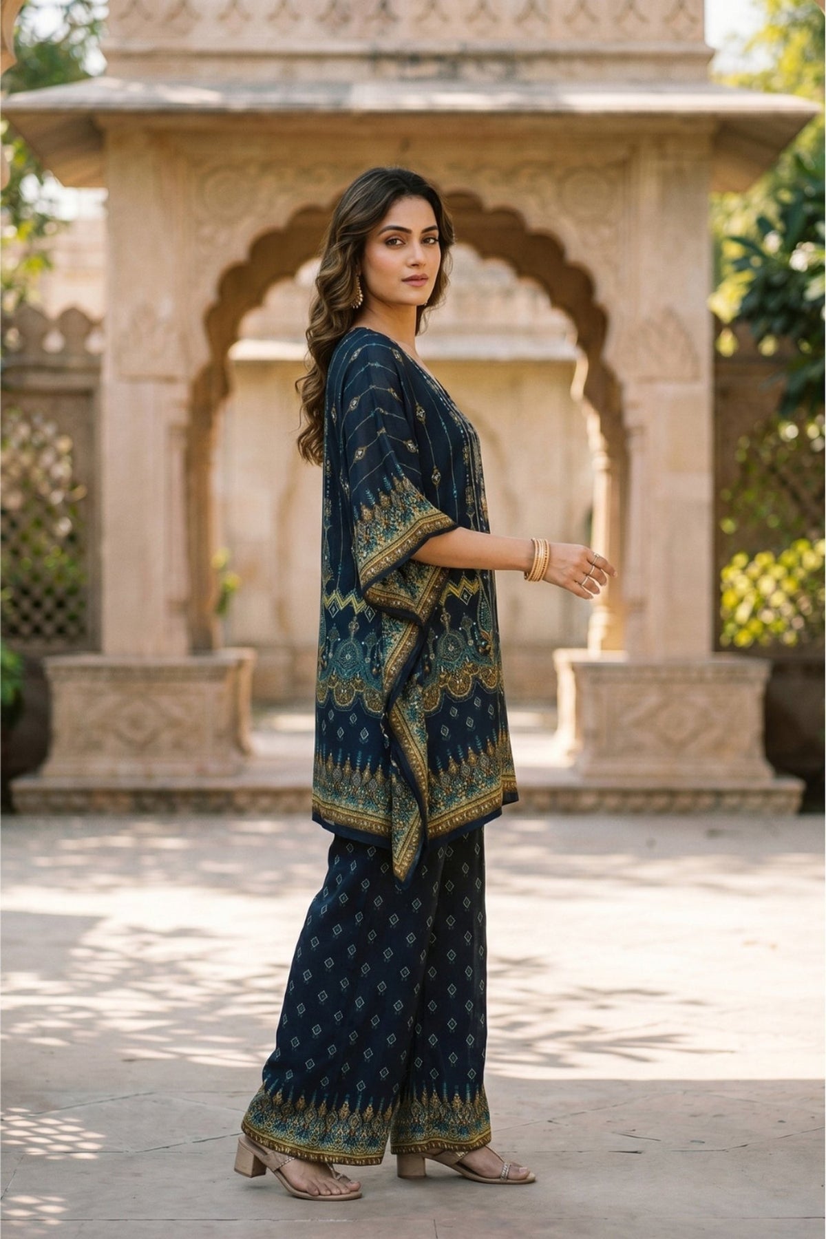 Chinon Slik Graceful Kaftan Cord set - Freyaa USA & Canada