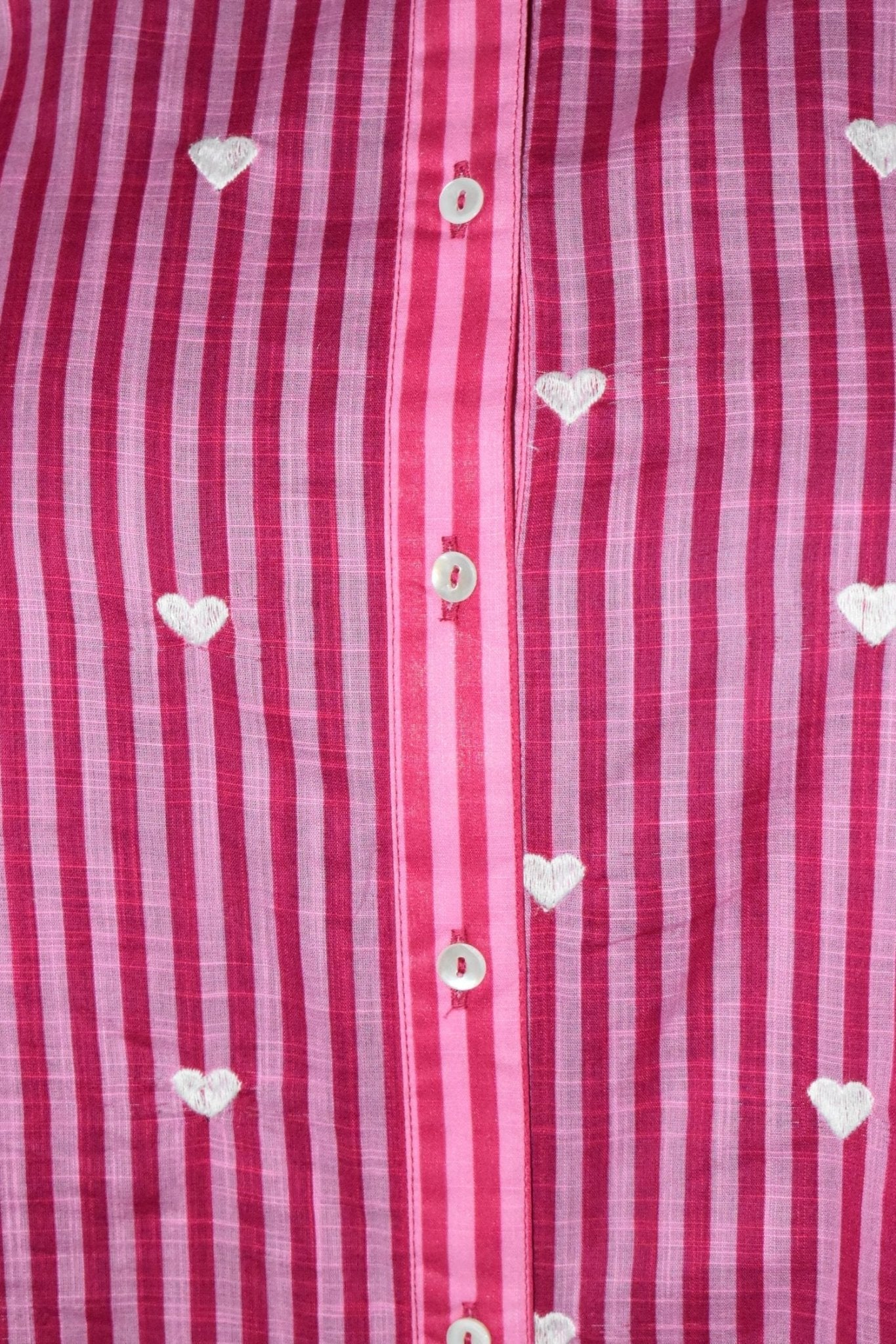 Pink Shirt with Heart Print Design - Freyaa USA & Canada