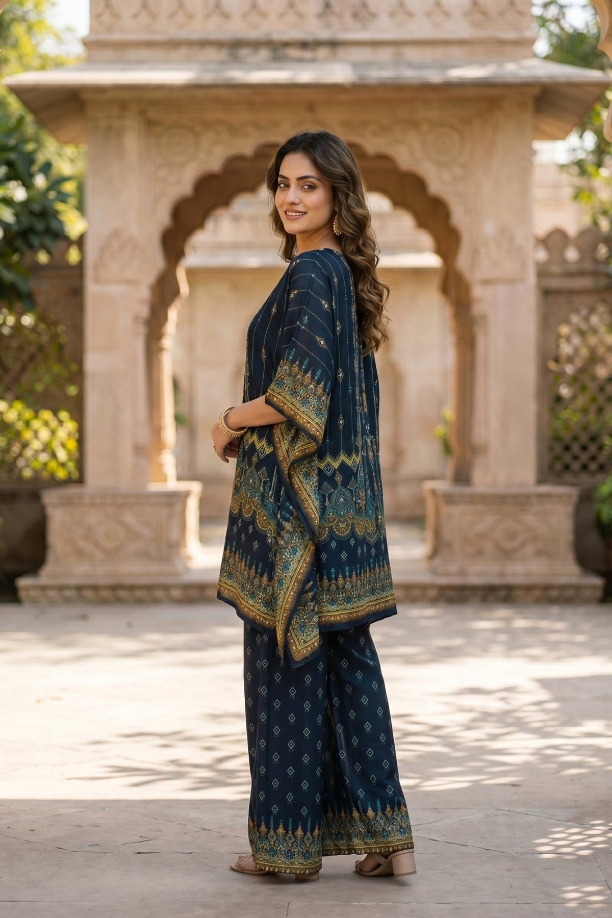 Chinon Slik Graceful Kaftan Cord set - Freyaa USA & Canada