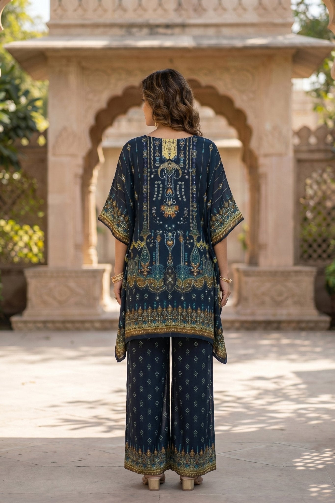 Chinon Slik Graceful Kaftan Cord set - Freyaa USA & Canada