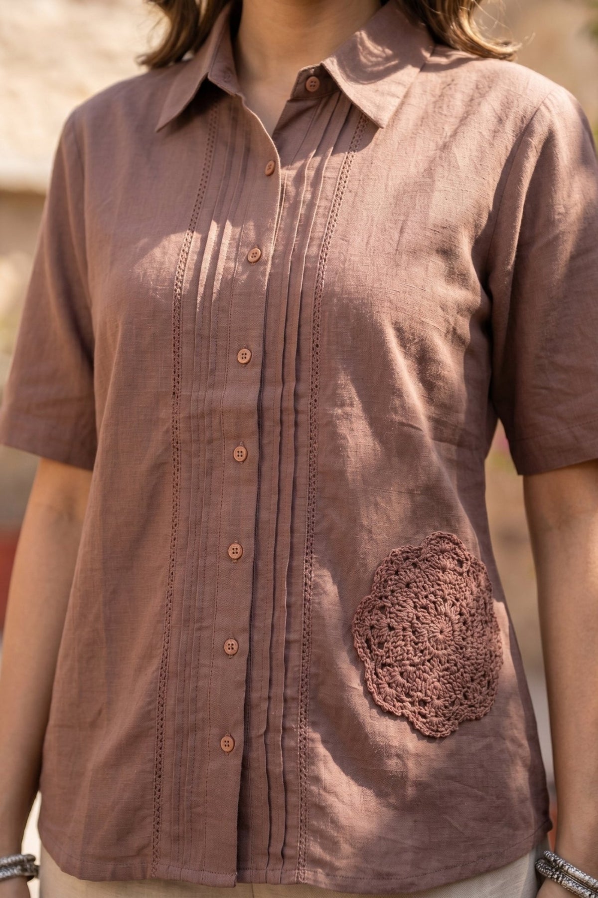 Oversized Fit Cotton Shirt - Freyaa USA & Canada