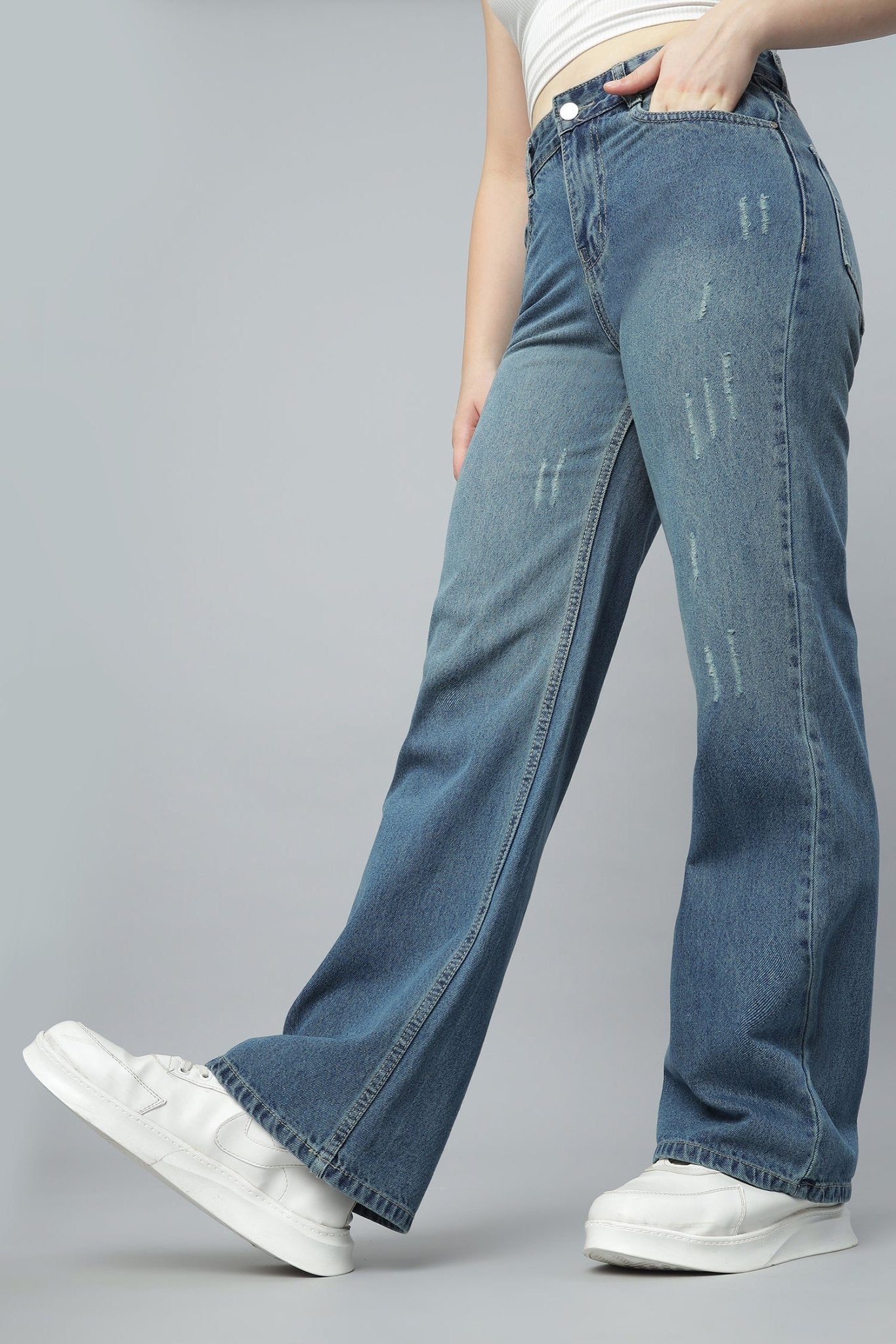 Classic Straight Fit Denim - Freyaa USA & Canada