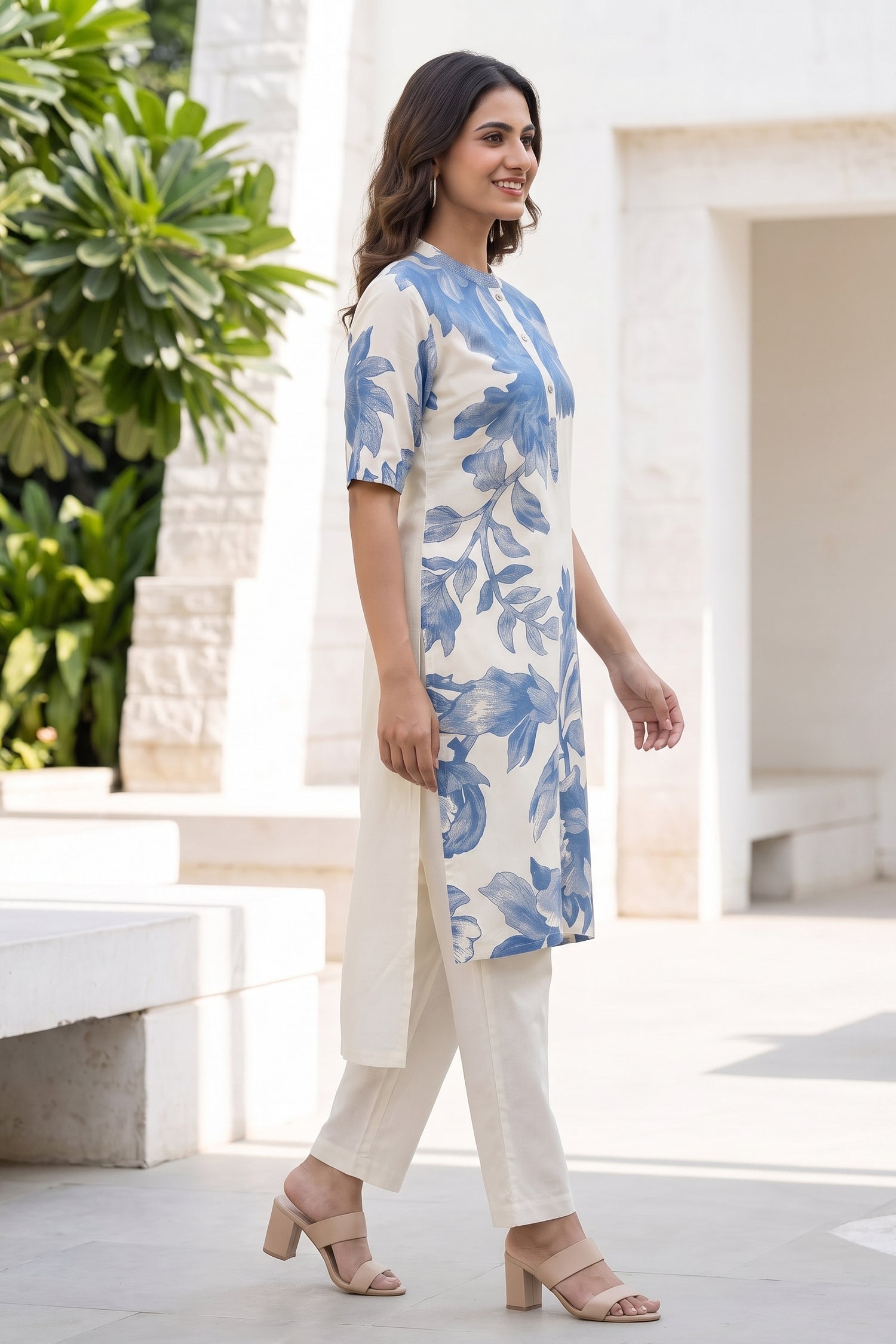 Blue Bloom Floral CordSet