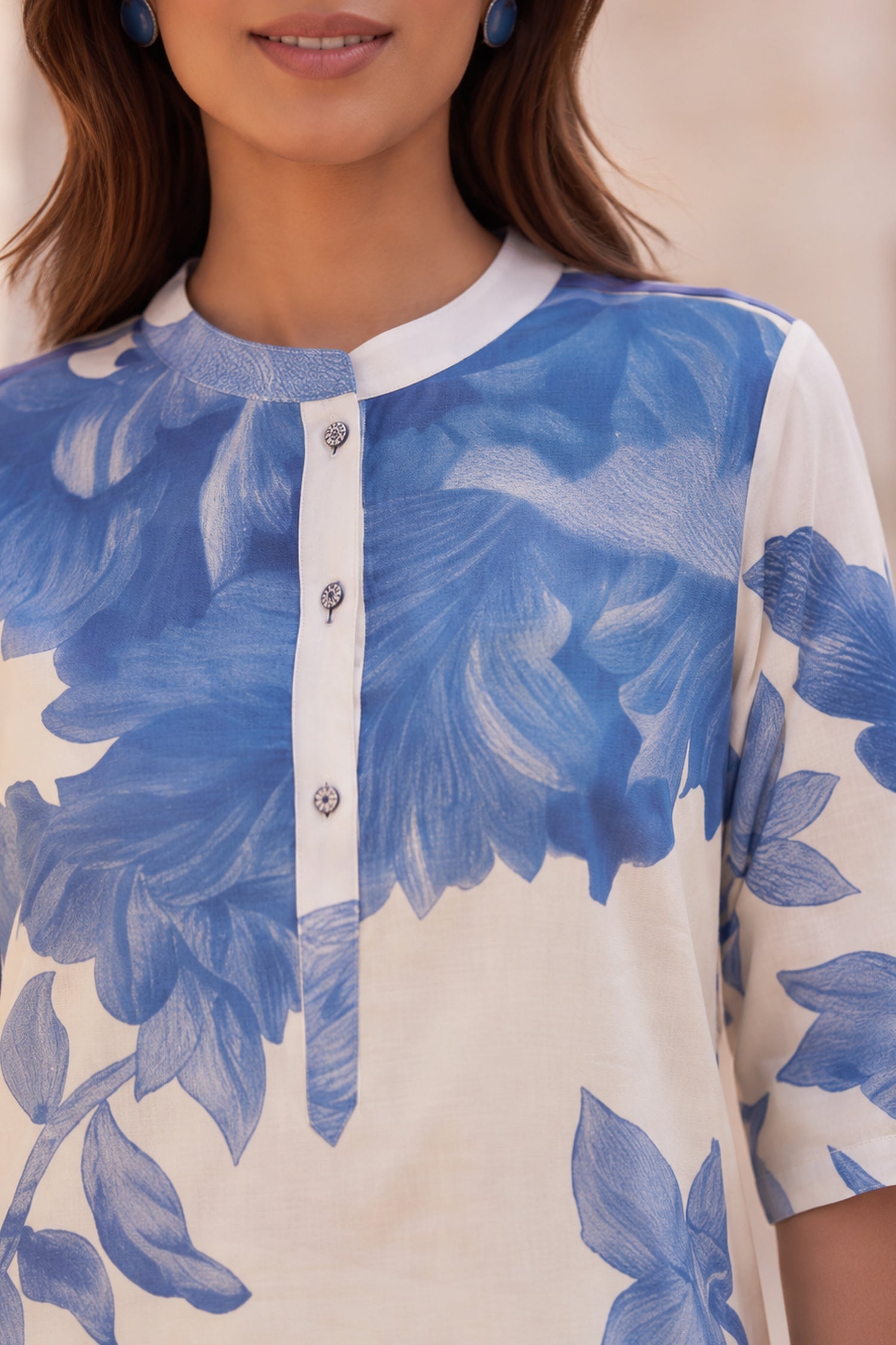 Blue Bloom Floral CordSet