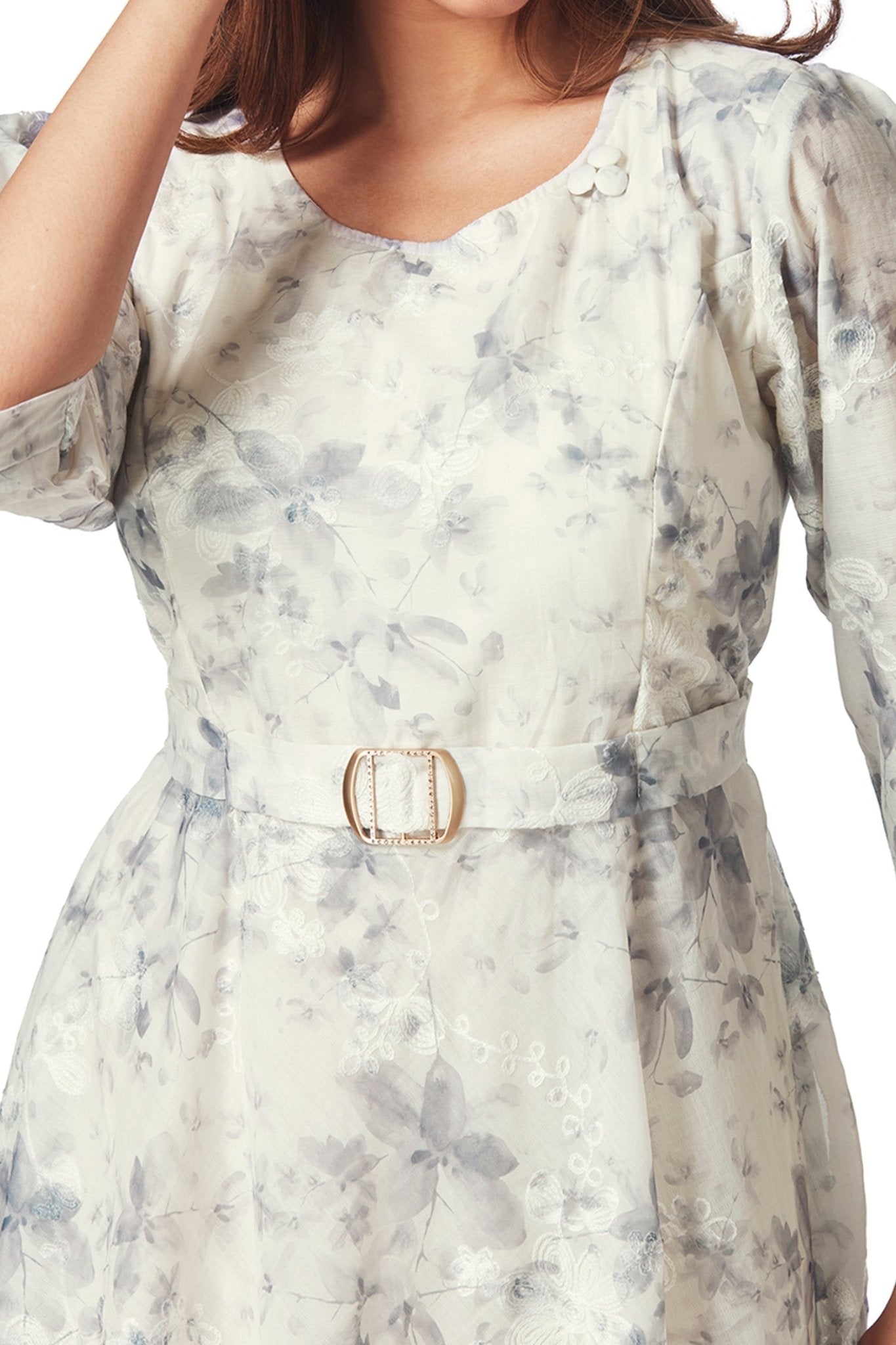 Classy Cotton Floral Printed Tunic Dress - Freyaa USA & Canada