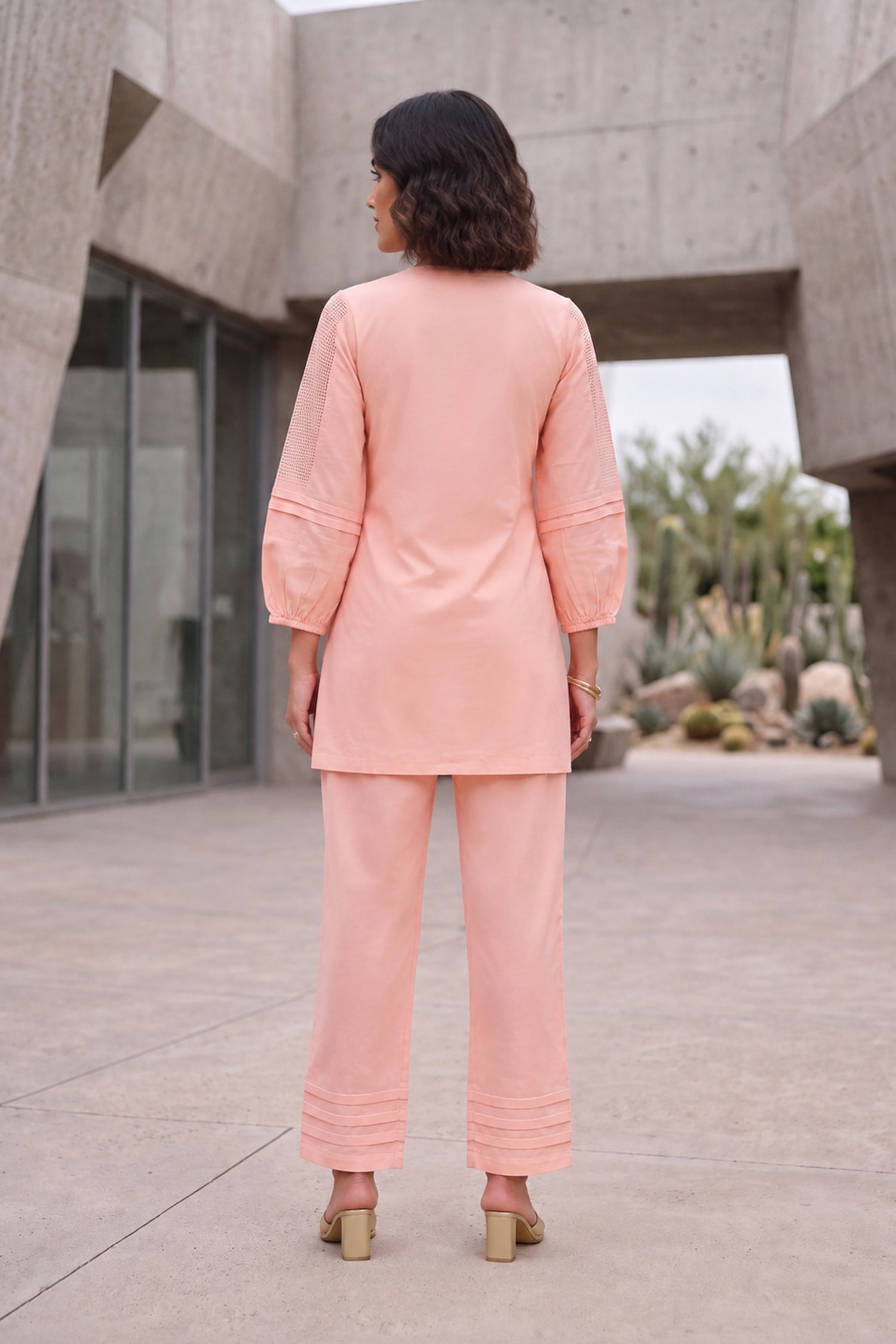 Blush Bloom Embroidered CordSet