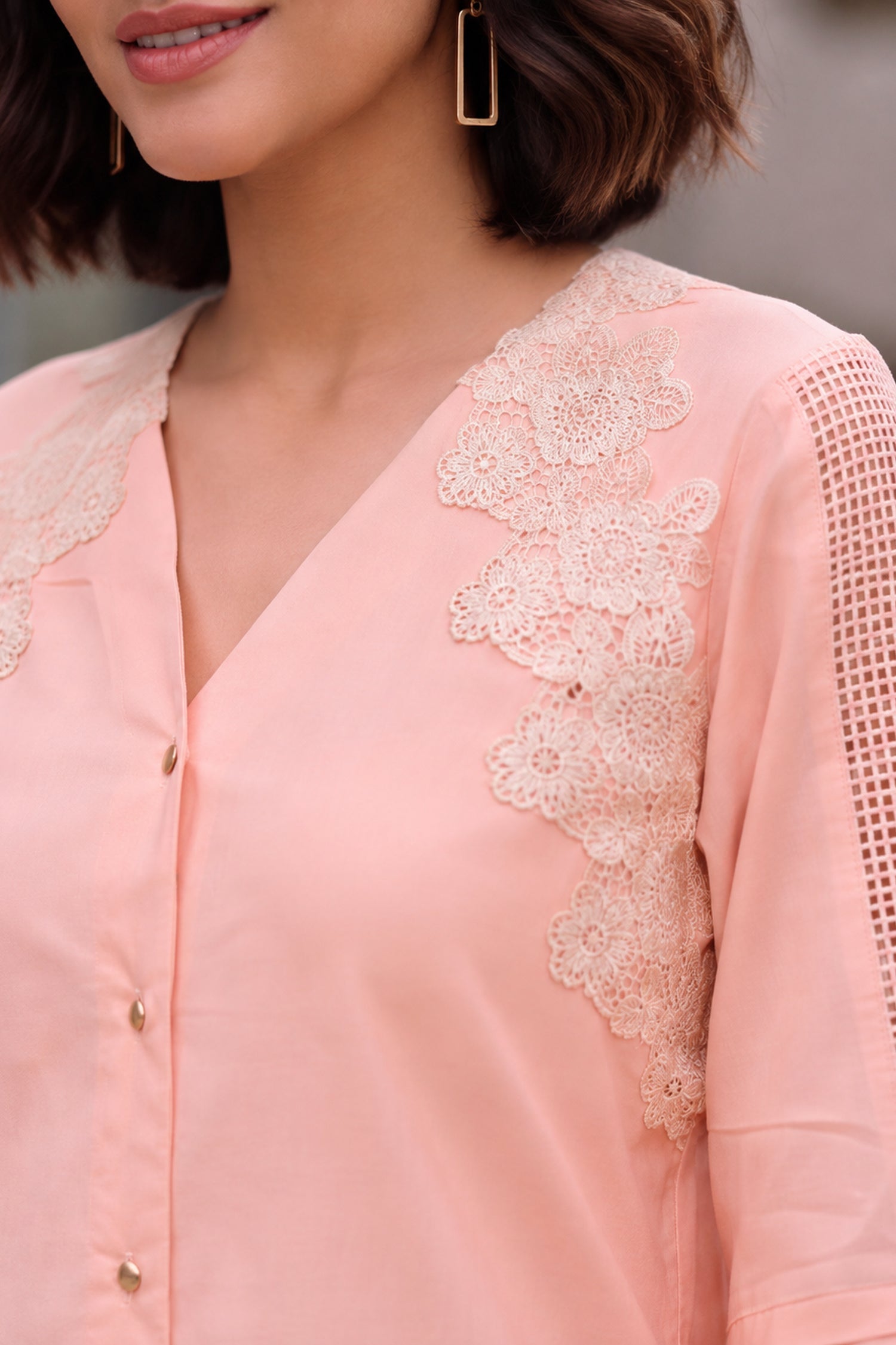 Blush Bloom Embroidered CordSet