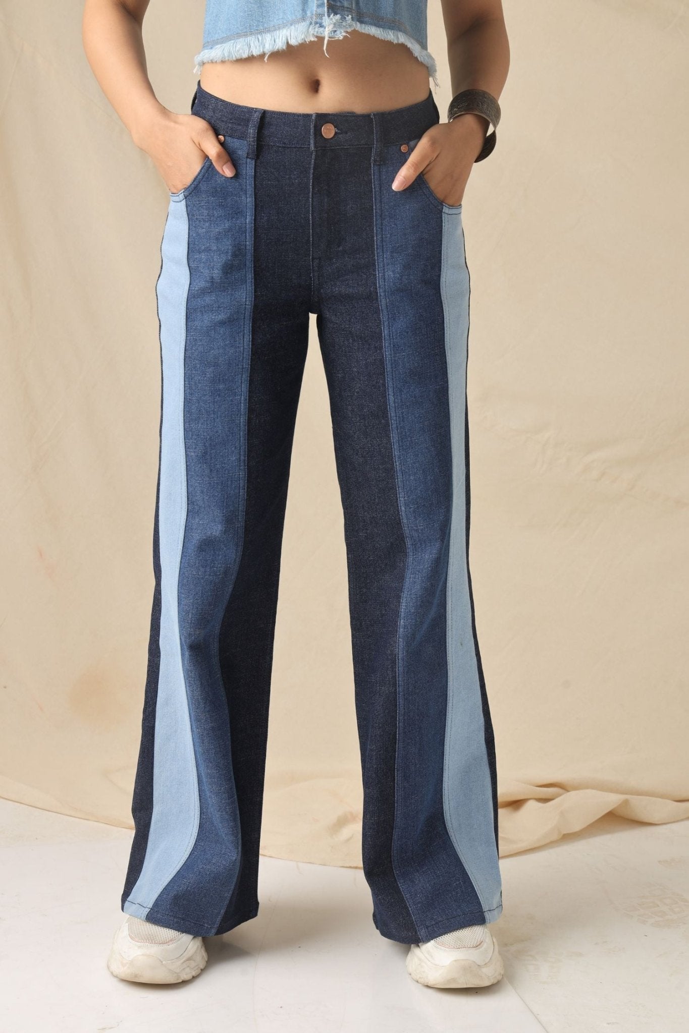 Relaxed Fit Wide Leg Denim - Freyaa USA & Canada