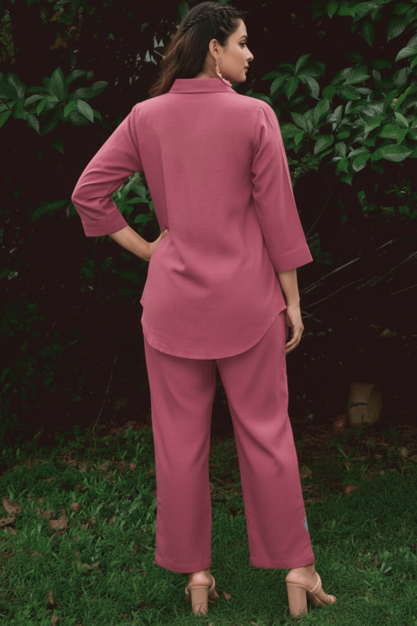 Relaxed Cotton Floral Embroidered Cord Set - Freyaa USA & Canada