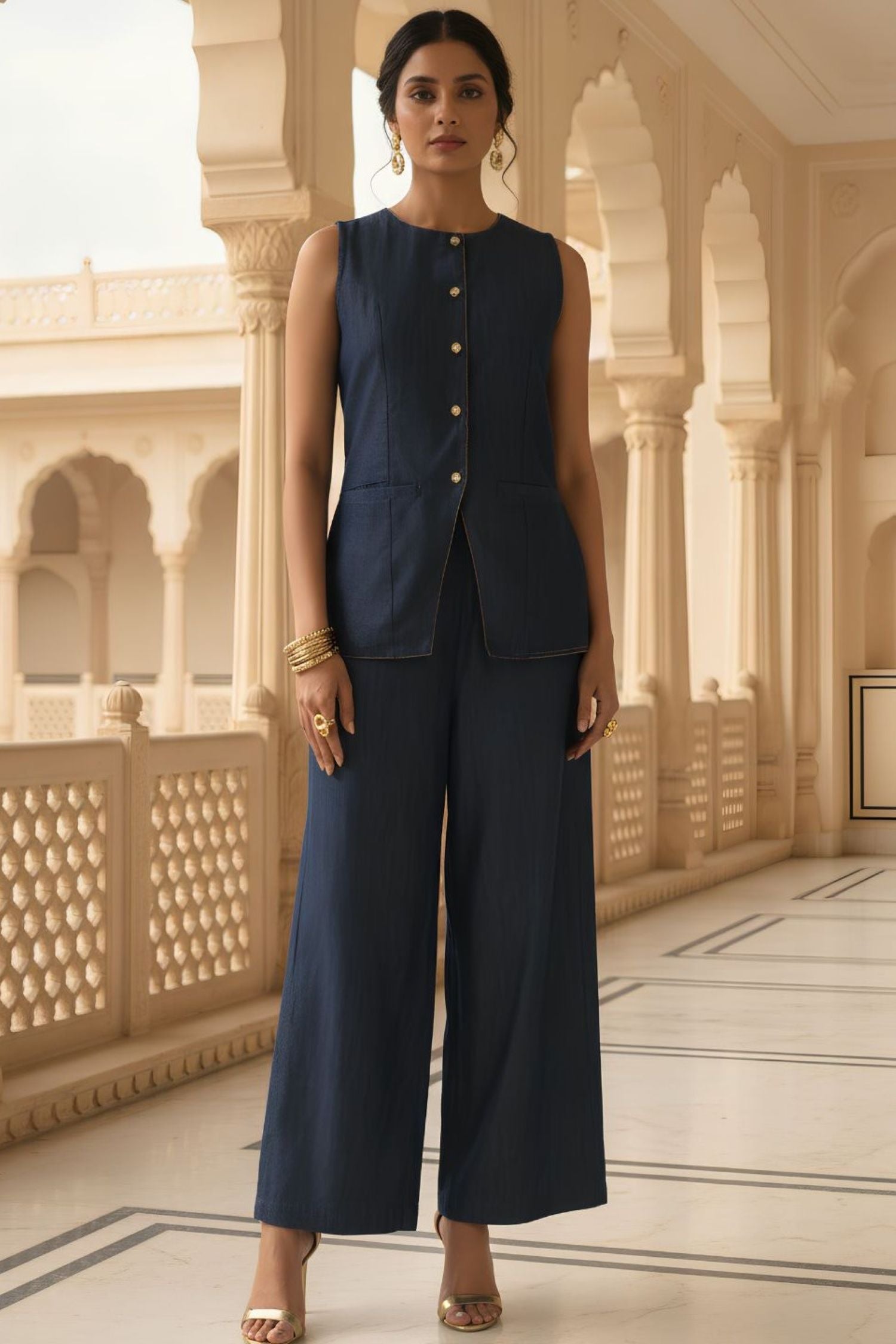 Navy Blue Co-Ord Set