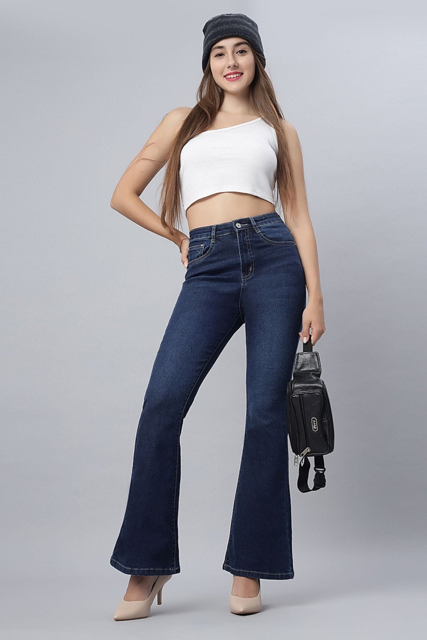 Denim Blue Bootcut Jeans - Freyaa USA & Canada